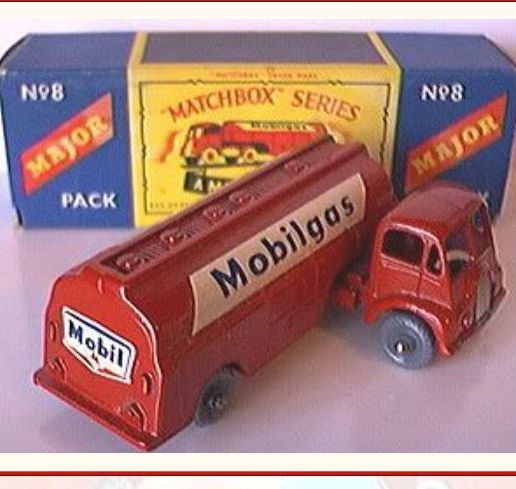 🚐 LESNEY MATCHBOX MAJOR PACK M8-A Mobilgas Petrol Tanker Trailer