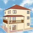 Casa-20f.jpg HOUSE 20 REALISTIC 3D MODEL MODERN HOUSE, BY SONIA HELENA HIDALGO ZURITA