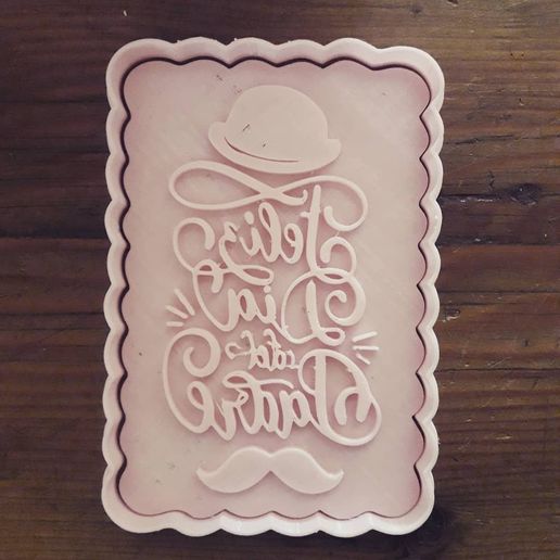 personalized cookie cutter father's day - 3D model önizlemesi