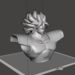 3D file BROLY VS VEGETA 👽・3D printing idea to download・Cults