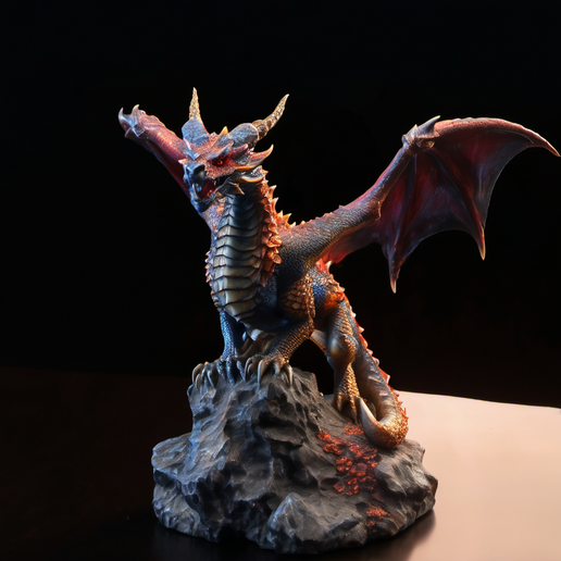 Epic Fantasy Dragons and Beasts 3D Model Bundle 3D printable STL miniature