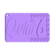 QUINI.stl Quini 6 key ring