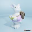 Book-Lover-Bunny-1_Render.jpg 3D file Book Lover Bunny #1・3D printable design to download