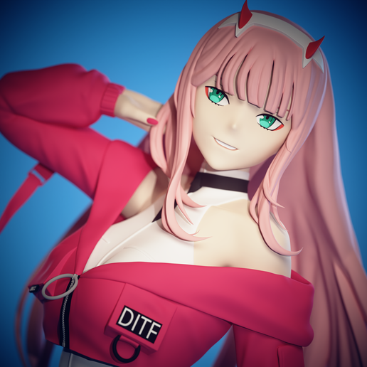 🫦 Zero Two - Street wear edition・ 3D File for 3D printing・Cults