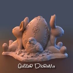 easter1.jpg 3D file Easter Diorama・3D printable model to download