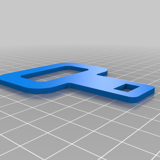 car belt buckle 3D model