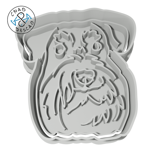 Terrier - Dog - Cookie Cutter - Fondant - Polymer Clay 3D model