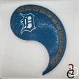 1-1-DT.jpg Yin Yang Cribbage Board - Detroit Tigers