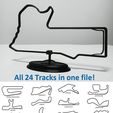 All 24 Tracks in one file! 24 Australian motor racing tracks / circuits - With STAND - BULK PURCHASE