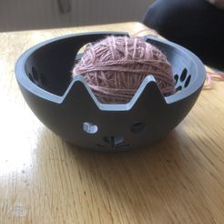 3.jpg Free STL file Kitty kat wool bowl・3D printable model to download