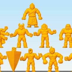 MM-101-110.jpg STL file M.U.S.C.L.E. MEN - KINNIKUMAN #101-#110・3D printable model to download