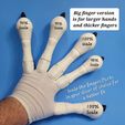 Big finger version is for larger hands and thicker fingers Cosplay Paws