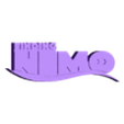 LightBlueWhite - Fiinding Nemo.stl 3D MULTICOLOR LOGO/SIGN - Pixar Movie Titles Pack