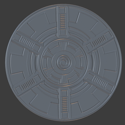 LargeSciFiBase-01.png Бесплатный 3D файл Basic Large Base - SciFi #1 (50mm Base)・Шаблон для загрузки и 3D-печати
