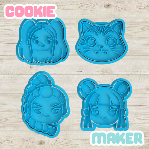 K-Pop Warriors Cookie Cutter - Zoey Mira Rumi Derpy - Cookies