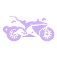 Black.stl Motorcycle keychain Yamaha YZF-R125