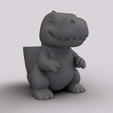 03860.png Cute T-Rex Dinosaur Planter Organizer