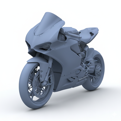 Ducati 1199 Panigale realistic motorcycle STL, printable motorcycle, motorcycle trophy STL, biker figure STL, motorcycle statue, 1:64 motorcycle, motorcycle, motorcycle diorama, motorcycle scale model, custom motorcycle STL, 1:18 motorcycle, street bike S