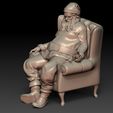 1.jpg Santa Claus Tired Drinking