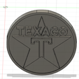 Texaco-3.png 1/18 Embleme Texaco / Texaco emblem diecast