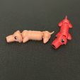 IMG_3318.jpg Free STL file Articulating Weiner Dog・3D printable design to download