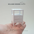 \sPIREP » WILLIAMS SONOMA minialride Miniature Nightstand for 1:12 Dollhouse, 1 12 Dollhouse Nightstand, Michelle Nightstand From Williams Sonoma Replica