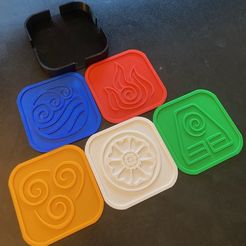 IMG_1457.jpeg Avatar Symbols Coaster Set