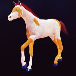 0_00002.jpg DOWNLOAD Arabian horse 3d model - animated for blender-fbx-unity-maya-unreal-c4d-3ds max - 3D printing HORSE - POKÉMON - GARDEN