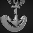 03.jpg Якорь с лентой Рельефная 3D модель