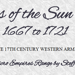 Pars of the Sun King LGGT to L721 LATE 17TH CENTURY WESTERN ARMIES Gm More Smpires Range by Steffen Seitter Free STL file 6mm - Wars of the Sun King - Western Armies 1667 to 1698・3D printing template to download