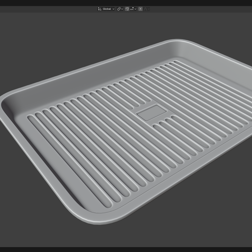 Baking Tray 3D model preview