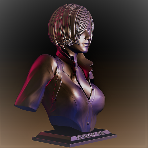 RE 6: Ada Wong Bust Display 3D model