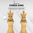 NEW-PRODUCT-WATCH-SALE-PROMO-Poster.png Skeletal Monarch: 3D Printable Chess King with Skull Face