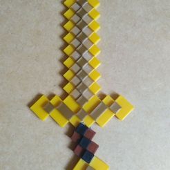 163074202_1606454136231203_417569411766466359_n.jpg Бесплатный 3D файл Minecraft sword・Объект для скачивания и 3D печати