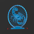 120.png Scorpion Figure - Suspended 3D - No Support - Thread Art STL