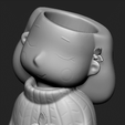 Imagen5.png Decoration Planter Pot Cute Girl 7 stl for 3D printing