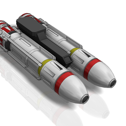 missile2.PNG Free 3D file Large Missile Pair with Pylon・Model to download and 3D print