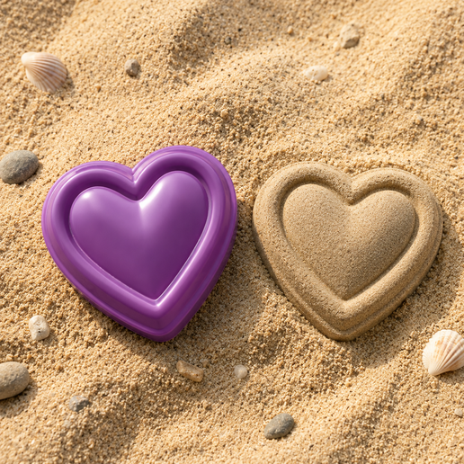 Heart Sand Mold 3D model