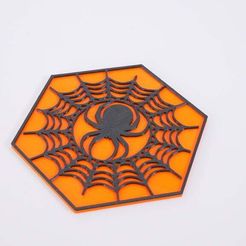 P1144213.JPG Free STL file Halloween drink coasters・Model to download and 3D print