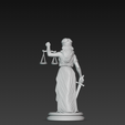 Law-12.png Printable Lady Justice Statue STL OBJ 3D Model