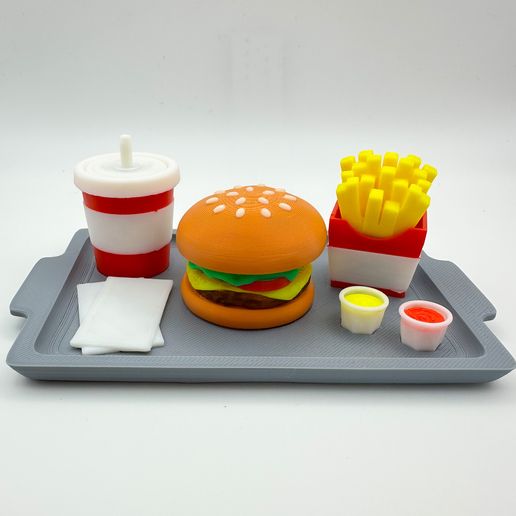 Burger and Fries Fidget Clicker