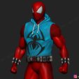 09.jpg Scarlet Spider -Spider man - Marvel comics - High Quality 3D print model