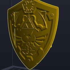 hyrule-shield-buckle.jpg STL file The Legend Of Zelda Flat Hylian Shield Belt Buckle・3D print object to download