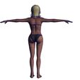 8.jpg Woman in bikini Rigged game character Low-poly model