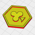 clubs-preview.png 81 Symbol Meeple Hexagons Collection – 3D Printable Game Tokens
