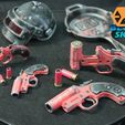 Thingiverse_002.jpg Free STL file PUBG Flare Gun・3D printable model to download
