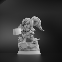 poppy.8.png STL file Poppy Base skin League of legends・3D printing design to download