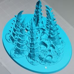 20220419_113752.jpg Free 3D file 40k Flying Base with Tyranid Scenery v3・3D printer design to download