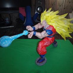 IMG_20200310_154418_5.jpg Fichier STL gratuit Goku Super Saiyan III Dragon Ball Z・Idée pour impression 3D à télécharger, Gatober