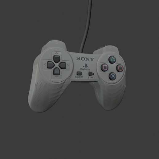 thumbnail1.png Classic Game Controller 3D Model – Printable & Game Asset (STL / OBJ)